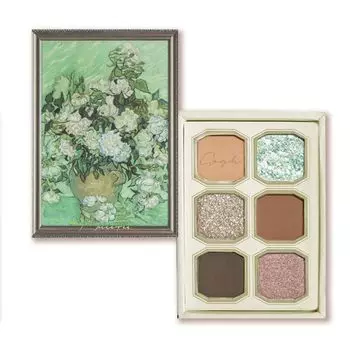 Палитра теней для век MilleFee Painting с 10 6-цветной палитрой теней для век Van Gogh Green (Ваза Розы)