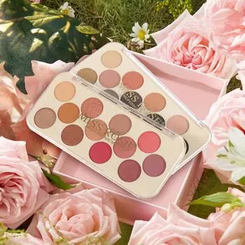 Палитра теней для век Miss Rose Of 12 Colors Shimmer и Matte, Silty Fine и легко окрашивается