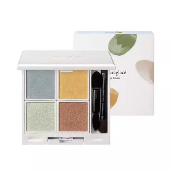 Палитра теней для век Natura Glace Eye Palette EX10 Healing Sky, 4 цвета, с чипом и кисточкой