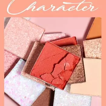 Палитра теней для век, нежная, мягкая, гладкая пудра, водостойкая для лица, щек, румяна с бриллиантами, красота, косметика для макияжа 1