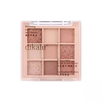 Палитра теней для век Pearl Glitter Shimmer Waterproof Matte Pigment Sparkly Nude Eye Powder Makeup 9 цветов, 01 01, 1 шт.