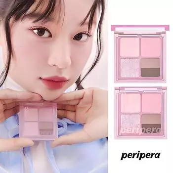 Палитра теней для век Peripera Ink Pocket Shadow Palette 23AD, 02 Прохладный летний аромат, 1 шт.