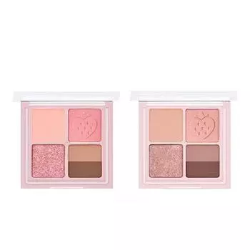 Палитра теней для век PERIPERA Ink Pocket Shadow Palette 6 г [Коллекция Soft Berry] P000DZHG - 07 Spring Strawberries In The Sun