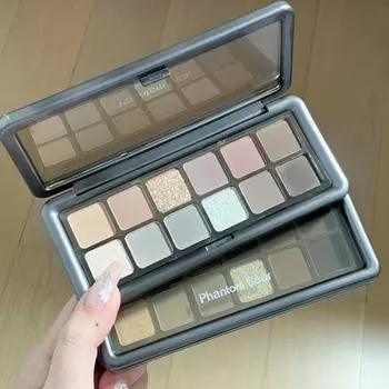 Палитра теней для век Phantom Bear Haze из 12 цветов: Землистые тона в сером, матовом, перламутровом и бриллиантовом исполнении cement plate серый