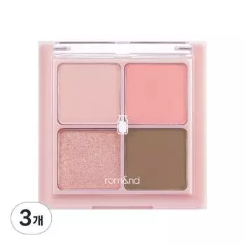 Палитра теней для век Rom&Better Than Eyes, W02 Сушеный персиковый цвет, 3 шт.