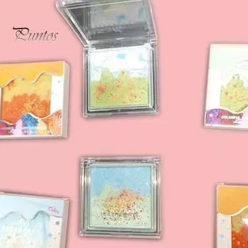 Палитра теней для век с блестками, мерцающие, перламутровые, стойкие, водостойкие, для женщин и девочек, тени для век на Хэллоуин, Рождество, косплей, сценическое представление, для глаз светло-синий