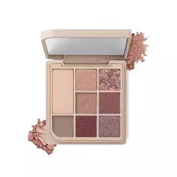 Палитра теней для век с процентом в виде сердца, розовая грань, 1 шт.