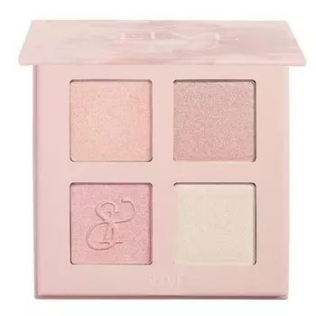 Палитра теней для век SELVE Prism Shot Multi Highlight Blossom (Выделить) (01 Персик, 16г)