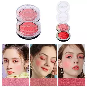 Палитра теней для век Sweet Eyes, двухцветная, перламутровая, не размазывающаяся, рельефная, многоцветная, принадлежности для макияжа для начинающих 9g