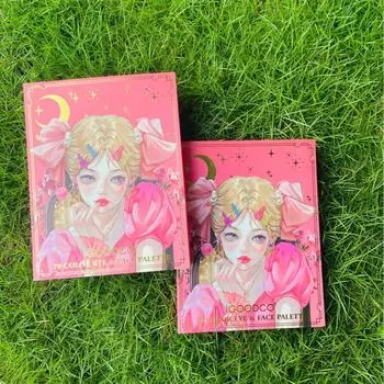 Палитра теней для век Sweetheart Beauty Pattern из 70 цветов, матовая, перламутровая, с кисточкой, набор для красоты