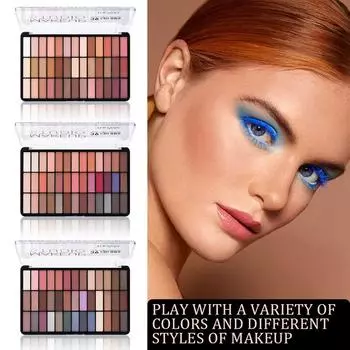 Палитра теней для век Thirty-nine Color Matte High Pearlescent Earth Color Eyeshadow Waterproof Makeup