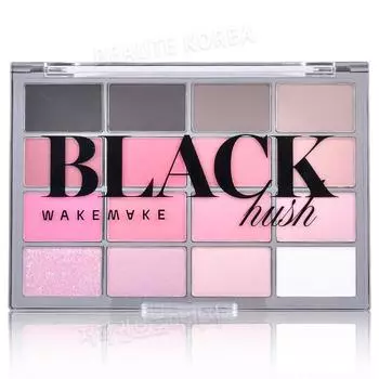 Палитра теней для век Wakemake Black Hush Soft Blurring, new16 Black Hush Blurring, 1 шт.