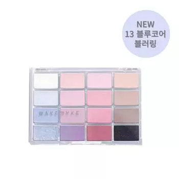 Палитра теней для век Wakemake soft blurring, 13 оттенков синего цвета, 1 шт.