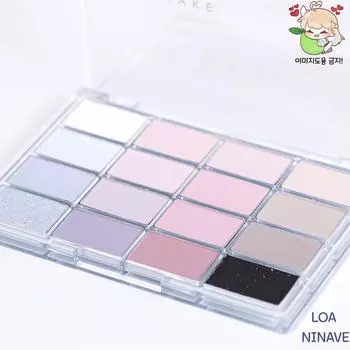 Палитра теней для век Wakemake soft blurring, 13 оттенков, 1 шт.