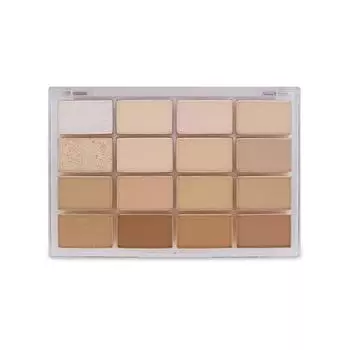 Палитра теней для век WAKEMAKE soft blurring, AD, 16 оттенков, 14 г, розово-коралловый, бежевый, светлый, перламутровый, оттенок 09, размытие, 1 шт.