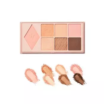 Палитра теней для век Wonjungyo W Daily Mood Up, цветочно-оранжевый, 8 г, матовый блеск с блестками (03 коралловый)