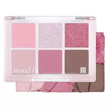Палитра теней Merge New Mood Fit Shadow Palette 5,4 г, NM2 Silvering Icy, 1 шт.