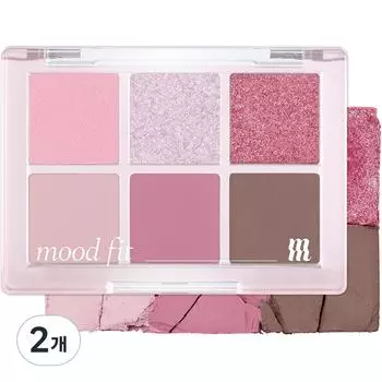 Палитра теней Merge New Mood Fit Shadow Palette 5,4 г, NM2 Silvering Icy, 2 шт.