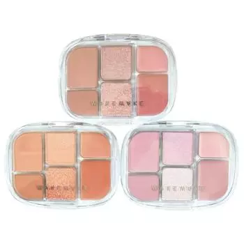 Палитра теней Wakemake Soft Sheer Multi Palette 6,4 г, 1 шт., 02 Lazy Rose