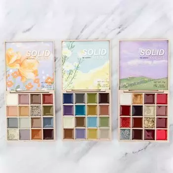 Палитра твердых гель-лаков 16в1, крем-пудинг-гель-лак, УФ-гель для дизайна ногтей, дизайн маникюра «сделай сам» для дома-салона TRU