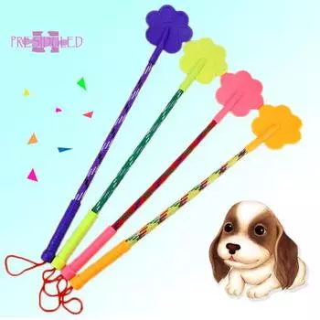 Палка для дрессировки собак, эффективная остановка лая, сдерживание плохого поведения, гибкая игрушка для домашних животных жёлтый