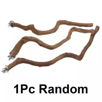 Палка для подставки для домашних животных, дикий виноград, деревянный шест, попугай, корелла, доска для укусов, игрушка для шлифовки когтей, аксессуары для клетки для птиц