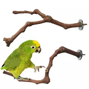 Палка для стояния для домашних животных, дикий виноград, деревянный шест, попугай, корелла, жердочки, игрушка для укусов, стачивания когтей, аксессуары для клеток для птиц