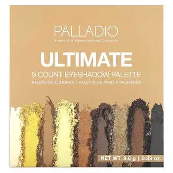 Palladio, Палитра теней для век Ultimate 9 Count, золотисто-песочный, 0,33 унции (9,6 г)