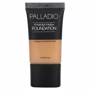 Palladio, Тональная основа Powder Finish, золотисто-бежевый PFS08, 0,91 жидких унций (27 мл)