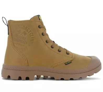 PALLADIUM Pampa Continental Leather - Мужские ботинки из кожи коричневого цвета 74373-203-M ОРИГИНАЛ EU 45 UK 10.5 коричневый