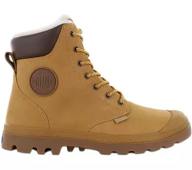 PALLADIUM Pampa Sport Cuff WPS - Мужские ботинки на кожаной подкладке коричневого цвета 72992-228-M ОРИГИНАЛ
