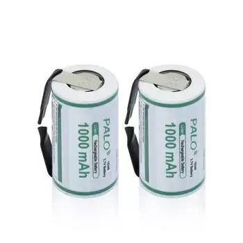 PALO 18350 Литиевая батарея 3,7 В, литий-ионная аккумуляторная батарея 18350 с никелевым листом для электрического фонарика, зубной щетки