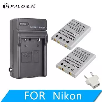Palo 2 шт. 1600 мАч EN-EL5 EN EL5 ENEL5 аккумулятор для камеры + зарядное устройство для NIKON Coolpix 3700 4200 P5000 5200 5900 7900 S10 P3 P4