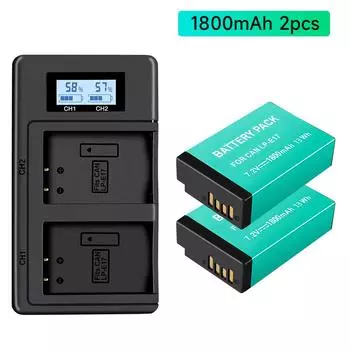 PALO 2 шт. LPE17 LP E17 LP-E17 аккумулятор для камеры + ЖК-дисплей USB двойное зарядное устройство для Canon EOS M3 M6 200D 750D 800D 8000D 760D T6i T6s Kiss X8i