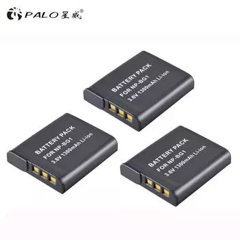 PALO 3 шт. NP-BG1 NPBG1 NP BG1 перезаряжаемая цифровая батарея для камеры Sony HX10 W30 DSC-W210 W100 W110 W120 H10 T100 HX30 W100 чёрный