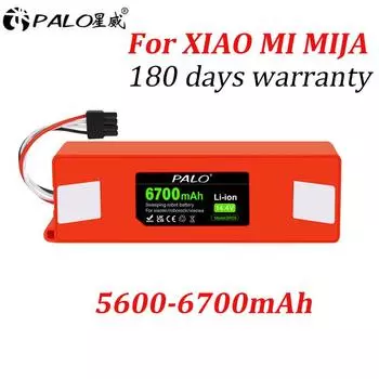 PALO 6700 мАч роботизированный вакуумный сменный аккумулятор для Xiaomi Mijia Roborock 1S S5 S6 S50 S51 S55 Xiaowa Series E20 E25 E35