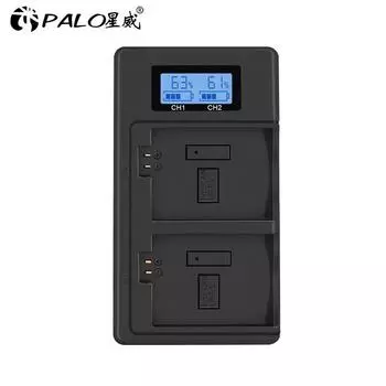 PALO LP-E5 LPE5 LP E5 Зарядное устройство с двумя USB-портами Быстрое зарядное устройство для аккумулятора Canon EOS Rebel XS rebel T1i rebel XSi 1000D 500D 450D one charger