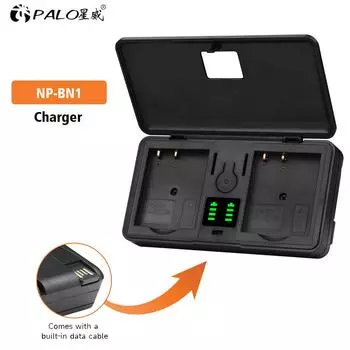 PALO NP-BN1 NP BN1 bn1 чехол для аккумулятора LCD зарядное устройство для Sony DSC-W800,DSC-WX220,DSC-W830,DSC-W810,DSC-QX30,DSC-QX100,DSC-QX10 1charger