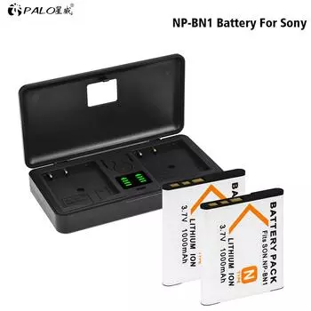 PALO NP-BN1 NP BN1 чехол с аккумулятором и ЖК-дисплеем для Sony Cyber-shot DSC-QX10 DSC-QX100 DSC-T99 DSC-T110 DSC-TF1 DSC-TX5 TX7 TX9 1battery+1charger