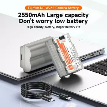 PALO NP-W235H 7.4v 2550mAh литий-ионный аккумулятор +USB аккумулятор для камеры моделей X-T4 X-T5 XT4 GFX100S GFX50S ll 1 Pcs Battery