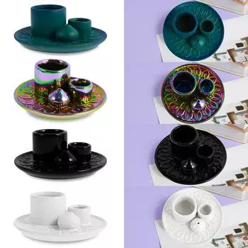 Palo Santo Sticks Holder Ceramic Palo Santo Burner Multi-Purpose Incense Burner Candle Holder Elegant Incense Burner Holder синий