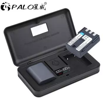 PALO Зарядное устройство для камеры NB-2L LCD USB Зарядное устройство с двумя батареями для камеры Canon 350D 400D S70 S80 G7 G9 S30 S40 S50 S45 S80 XTI
