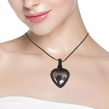 Палочка Агат Макраме Нить Драгоценный Камень Ювелирные Изделия Ручной Работы 20-36 Ad Подвеска Унисекс