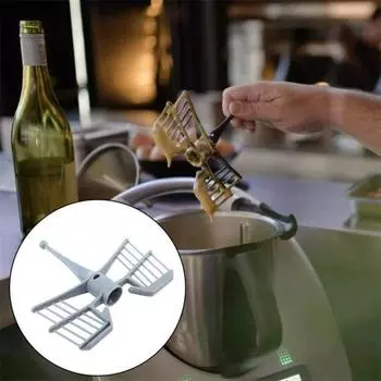 Палочка-бабочка для перемешивания для TM5 TM6 Гибкая прочная насадка для кухонного комбайна предотвращает пригорание для взбитых сливок Инструменты для блендера без BPA серый