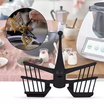 Палочка-бабочка для перемешивания для TM5 TM6 Гибкая прочная насадка для кухонного комбайна предотвращает пригорание серый