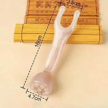 Палочка для скребкового меридиана для глаз/носа/ушей/шеи/лица, массажер для тела Lotus, расслабляющая акупунктурная ручка для снятия стресса оранжевый