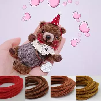 Палочка для волос из шерстяного фетра длиной 1,2 м. Палка для закрутки корней волос из плотного шерсти 3 мм.