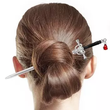 Палочка для волос в китайском стиле, дизайн меча, палочка для волос, палочки для еды, заколка для волос, шиньон, женские аксессуары для волос