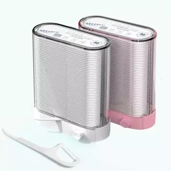 Палочка для зубной нити в автоматической упаковке с 80 профессиональными насадками для чистки зубов и автоматической коробкой для использования дома и в путешествиях