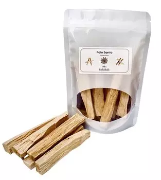 Палочки благовоний Palo Santo, полученные из Перу экологически чистым способом [сочные, пряные] [8 шт. в упаковке] -